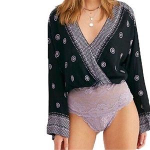 Free People Bodysuit Boho small